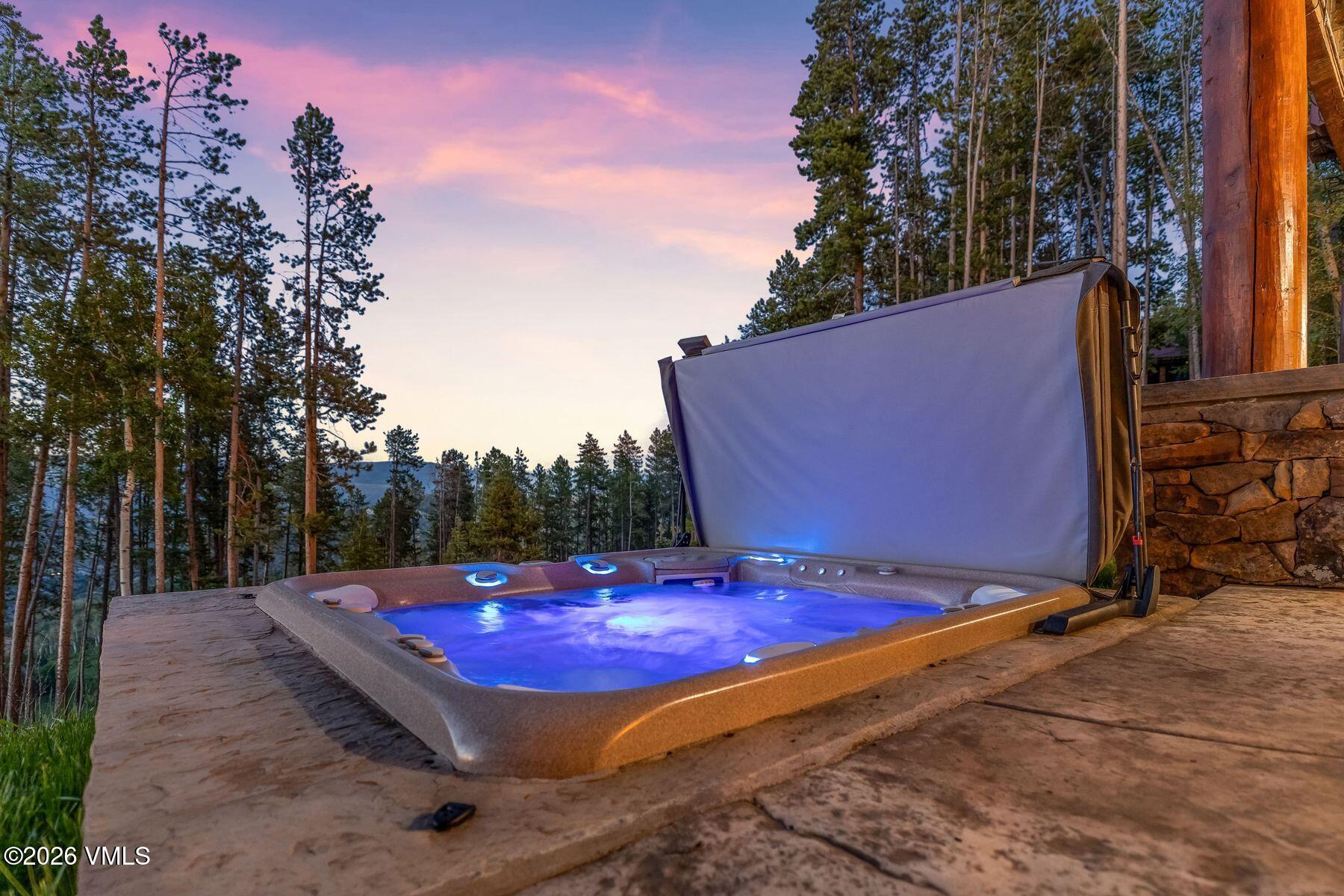 317 Elk Woods Road Edwards, CO 81632 - Photo 51 of 56 Twilight Hot Tub