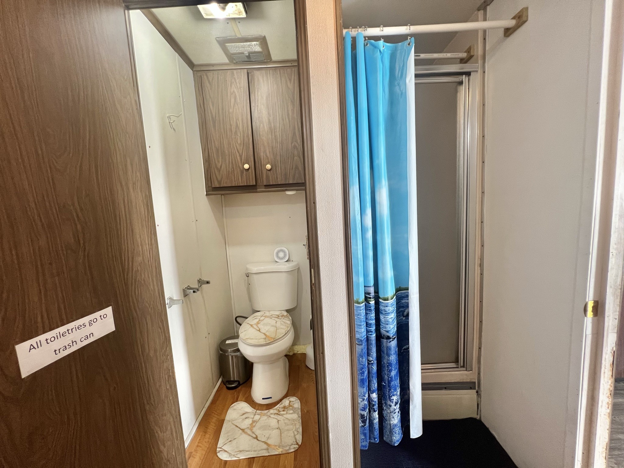 2749 Wagon Trail Road Pearland, TX 77584 - Photo 12 of 18 a bathroom with a toilet and a shower