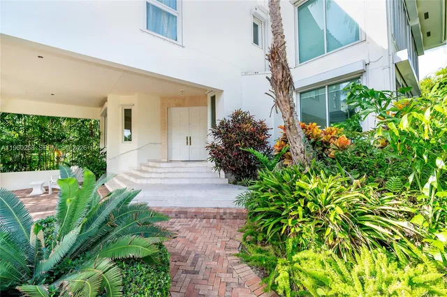 a house view with a seating space