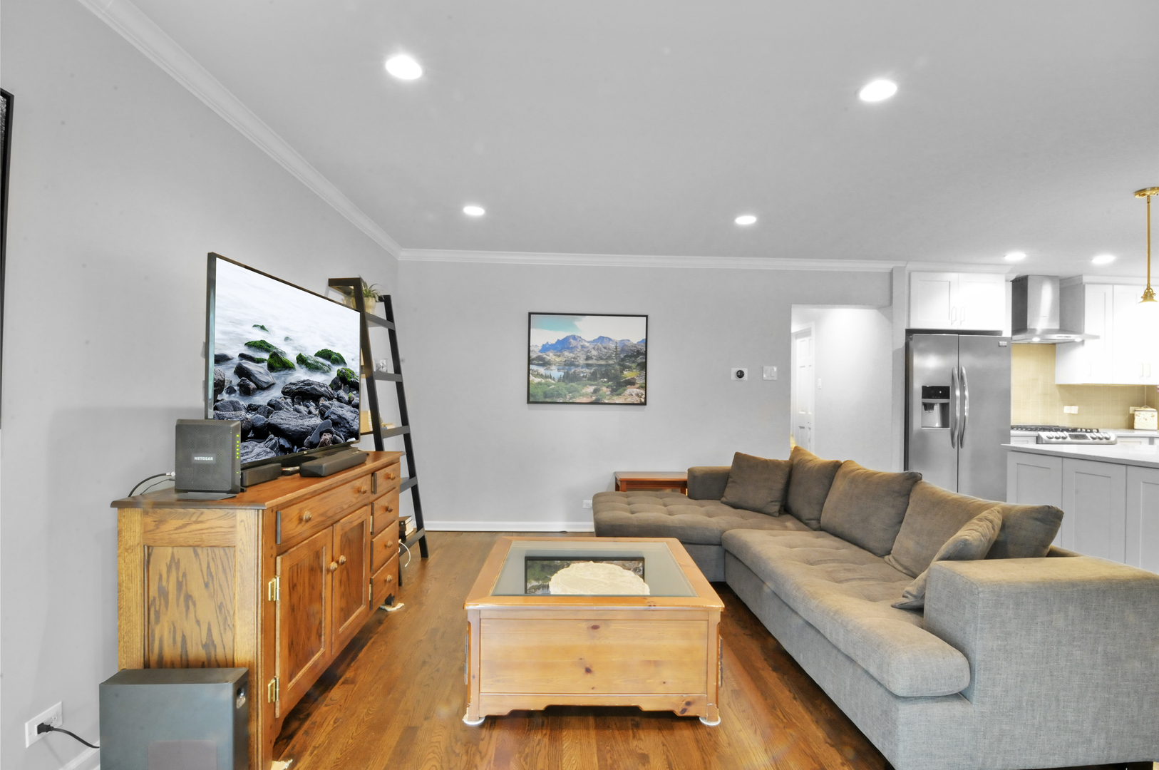 1133 Dell Road Northbrook, IL 60062 - Photo 5 of 6 a living room with furniture and a flat screen tv