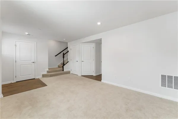 a view of an empty room