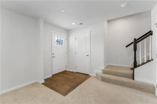 a view of an empty room
