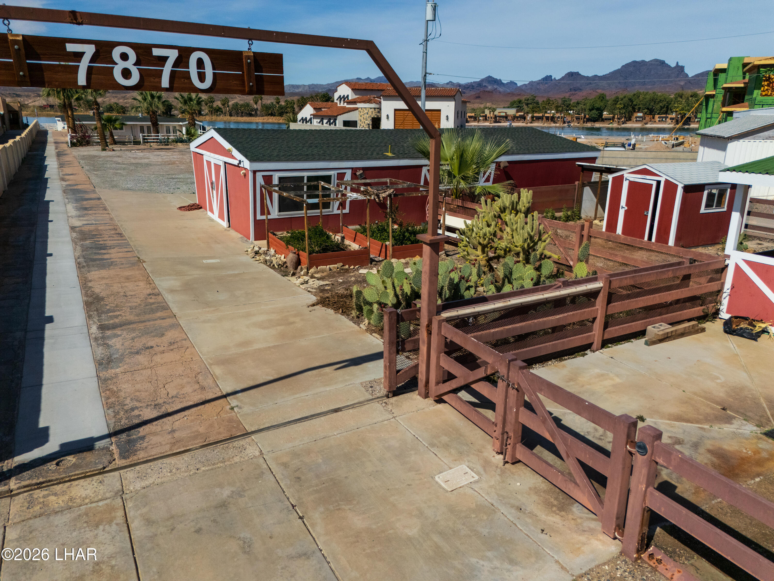 7870 Riverside Drive Parker, AZ 85344 - Photo 72 of 88 a terrace with outdoor seating and city view