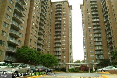 a city view with tall buildings