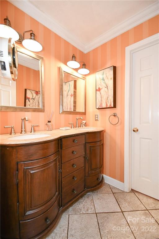 9101 Bartlett Road Mint Hill, NC 28227 - Photo 16 of 20 a spacious bathroom with a sink mirror and