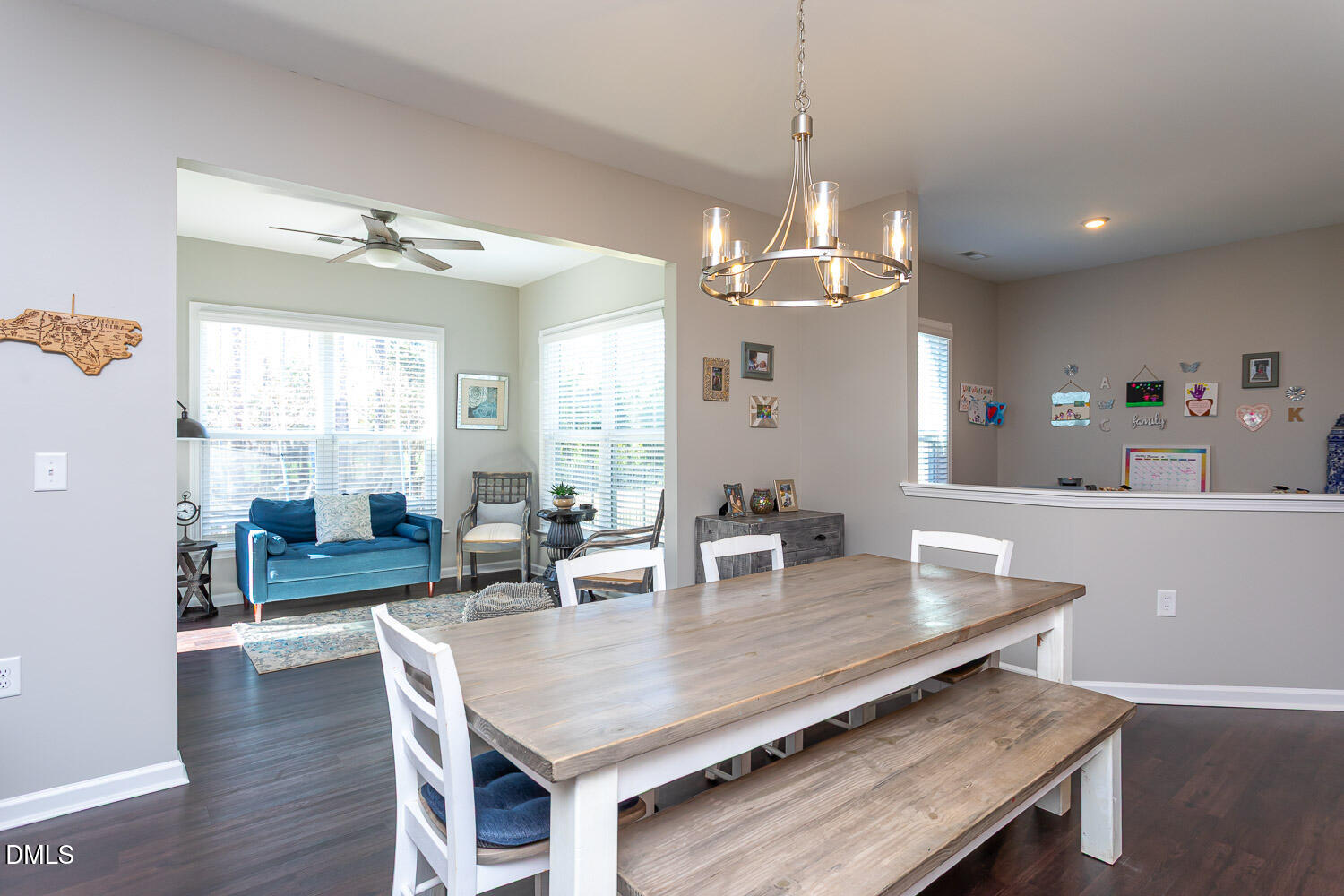 1708 Highpoint Street Wake Forest, NC 27587 - Photo 13 of 63 a view of a dining room with furniture window and wooden floor