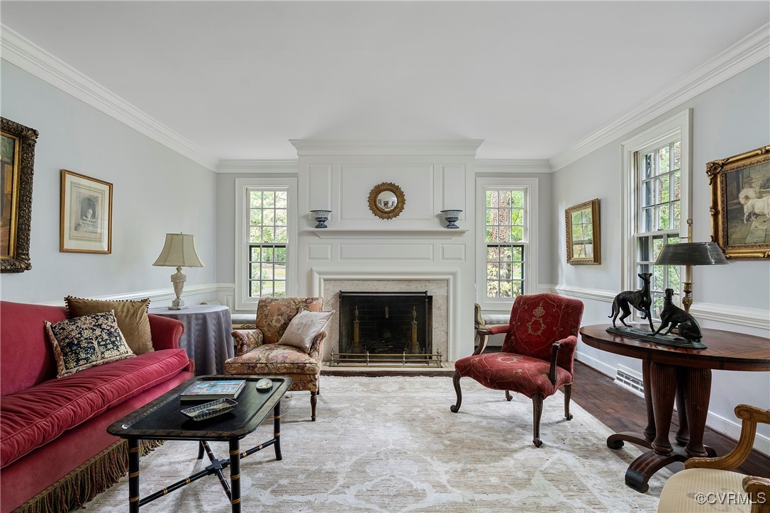 10700 Darby Circle Midlothian, VA 23113 - Photo 19 of 50 a living room with furniture and a fireplace