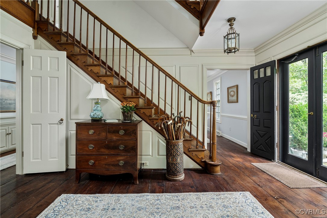 10700 Darby Circle Midlothian, VA 23113 - Photo 4 of 50 a view of entryway and hall with wooden floor