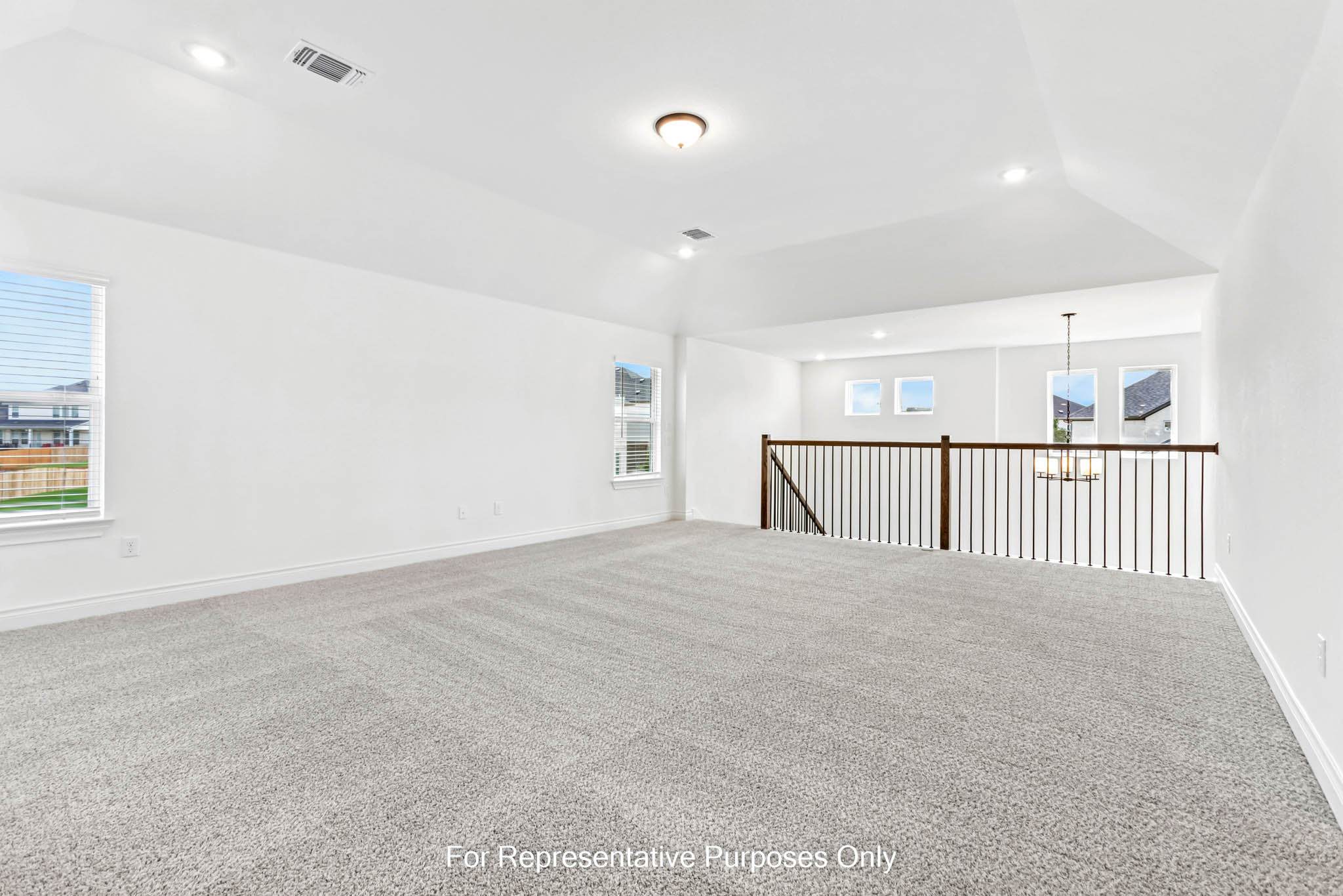 3721 Helena Way Leander, TX 78641 - Photo 11 of 15 a view of a livingroom with a projector screen