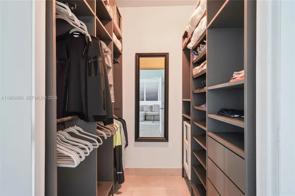 a view of walk in closet