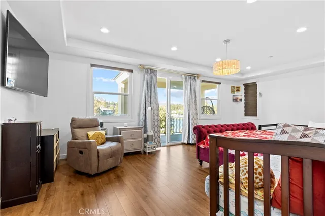 a view of a lake with houses