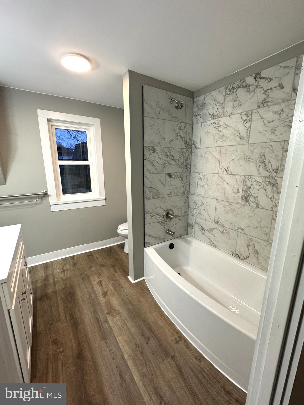 85 Maclay Street Milroy, PA 17063 - Photo 20 of 24 a bathroom with a bathtub and a shower