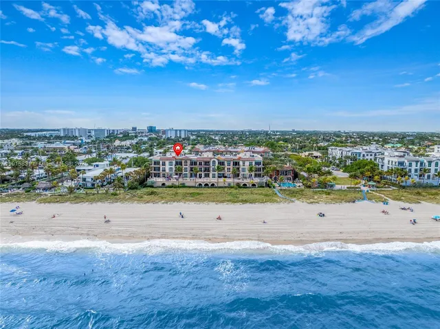 a front view of a multi story building