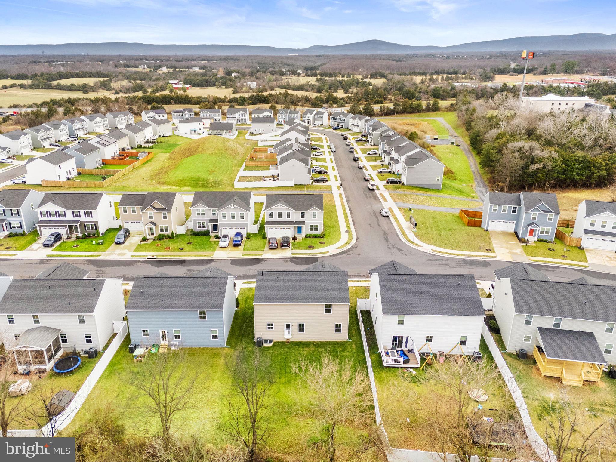 129 Birmingham Drive Middletown, VA 22645 - Photo 53 of 55 an aerial view of residential houses with outdoor space