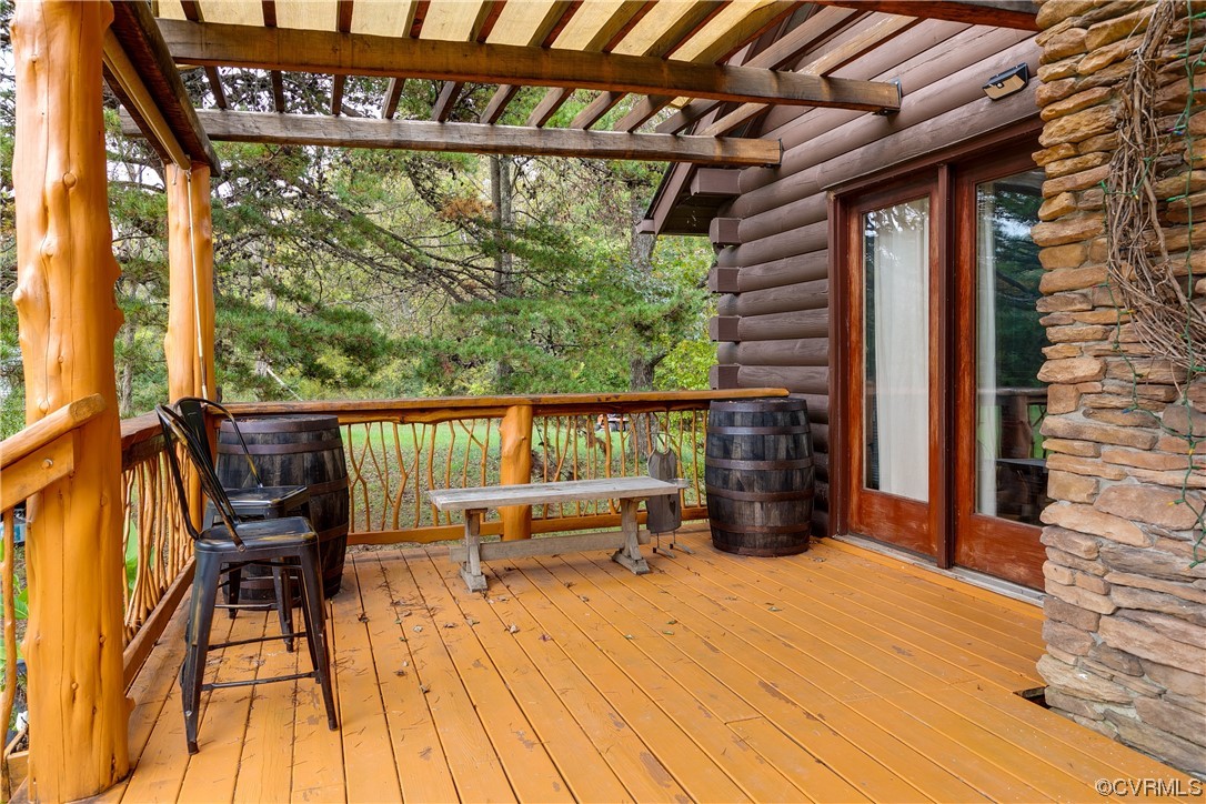 4895 Old Fredericksburg Road Mineral, VA 23117 - Photo 32 of 39 a balcony view with a seating space