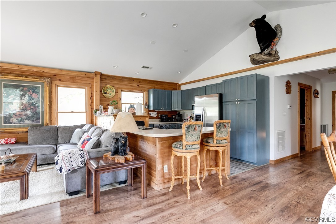 4895 Old Fredericksburg Road Mineral, VA 23117 - Photo 10 of 39 a living room with stainless steel appliances furniture and a kitchen view