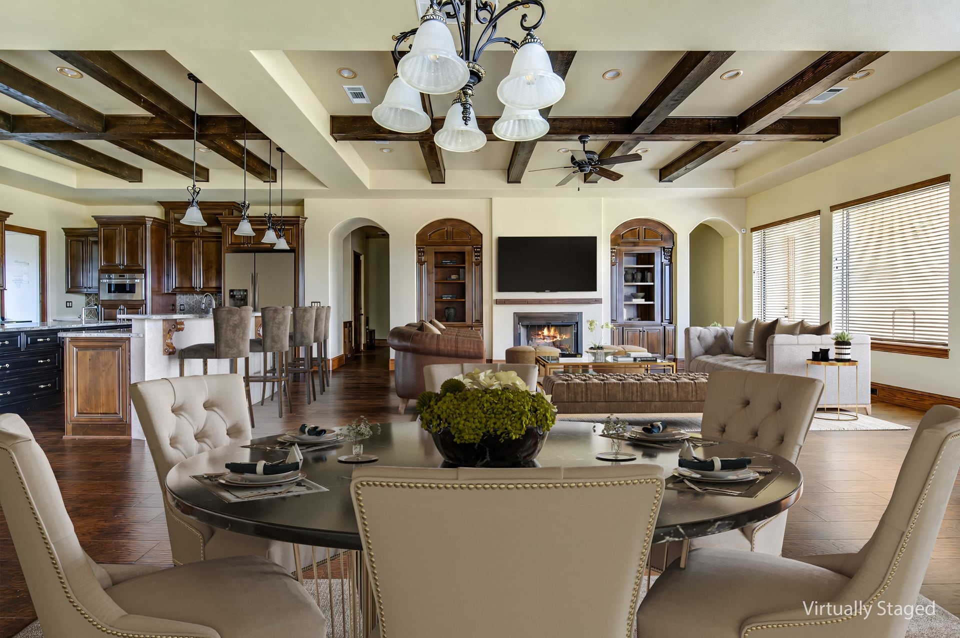 903 North Chenango Street Angleton, TX 77515 - Photo 2 of 49 a view of a dining room with furniture and kitchen view
