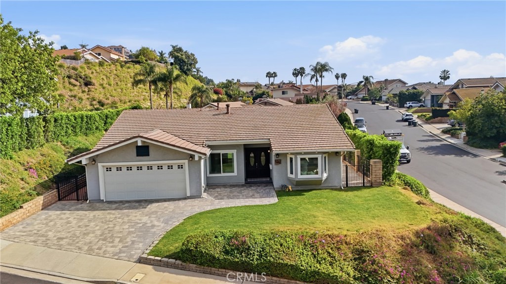 3240 Brace Canyon Road Burbank, CA 91504 - Photo 30 of 39 an aerial view of a house with a yard and potted plants