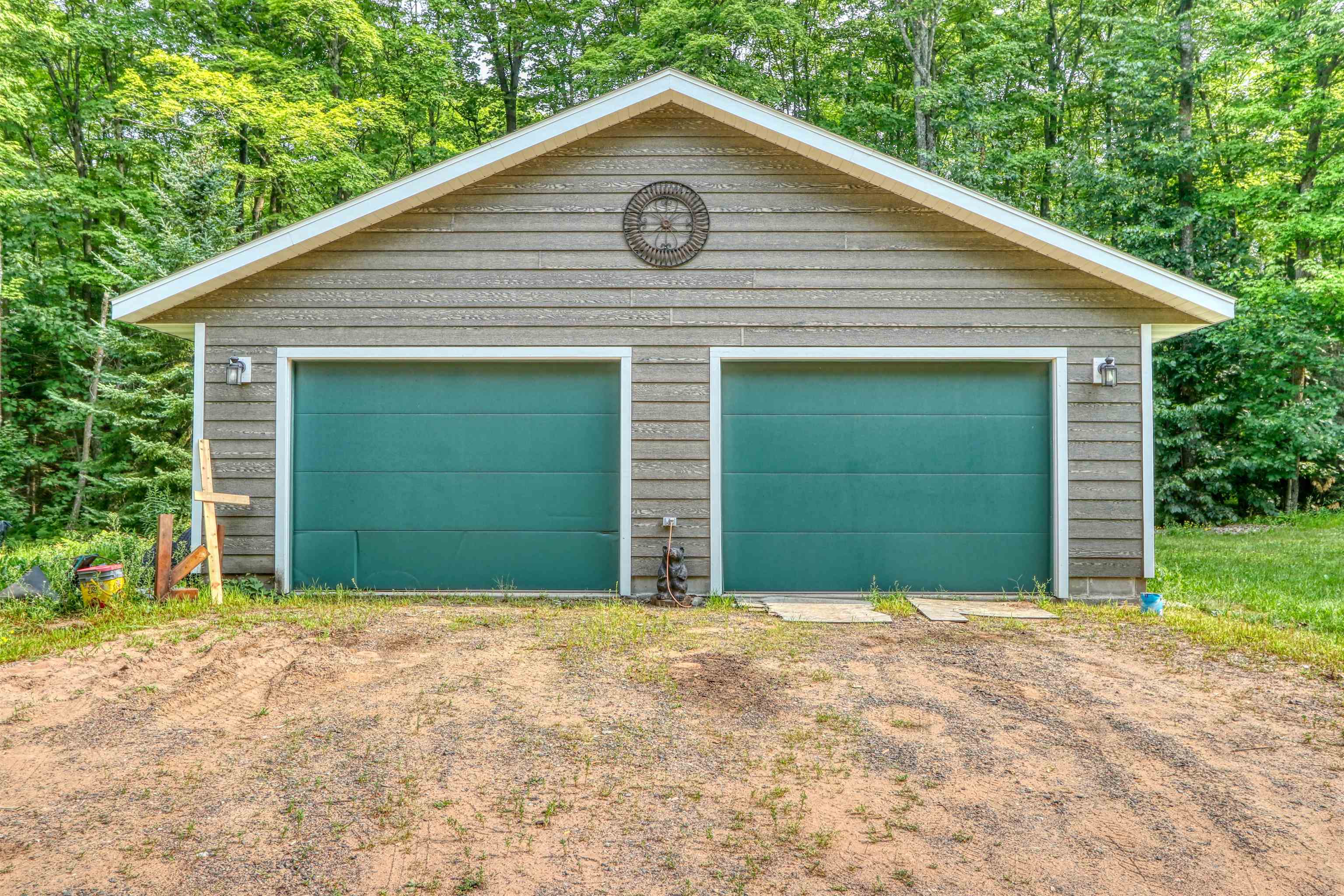 48400 Old Grade Road Cable, WI 54821 - Photo 39 of 58 Detached garage with view of wooded area