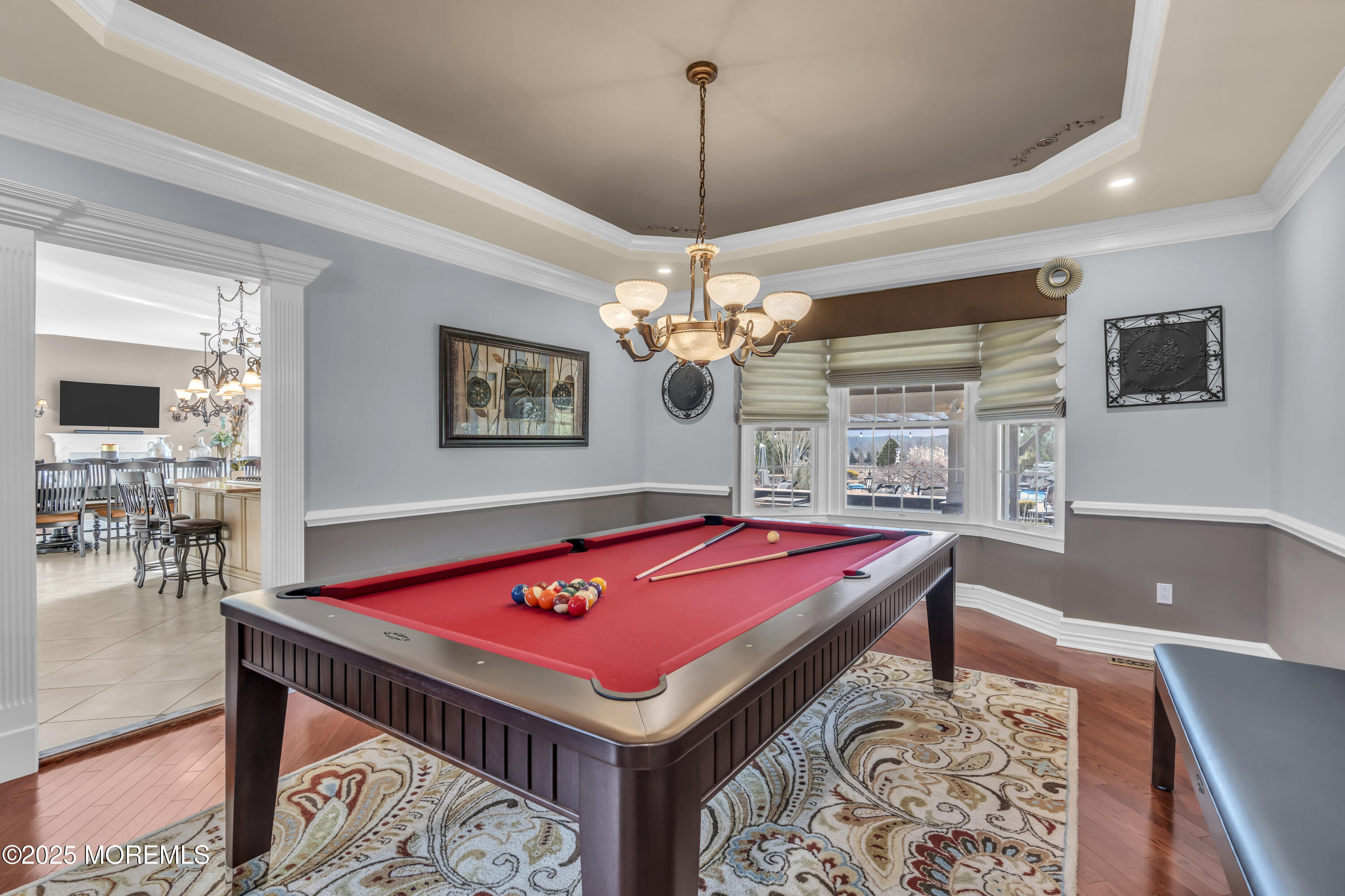 12 Courtney Court Freehold, NJ 07728 - Photo 19 of 99 a room with pool table and a chandelier
