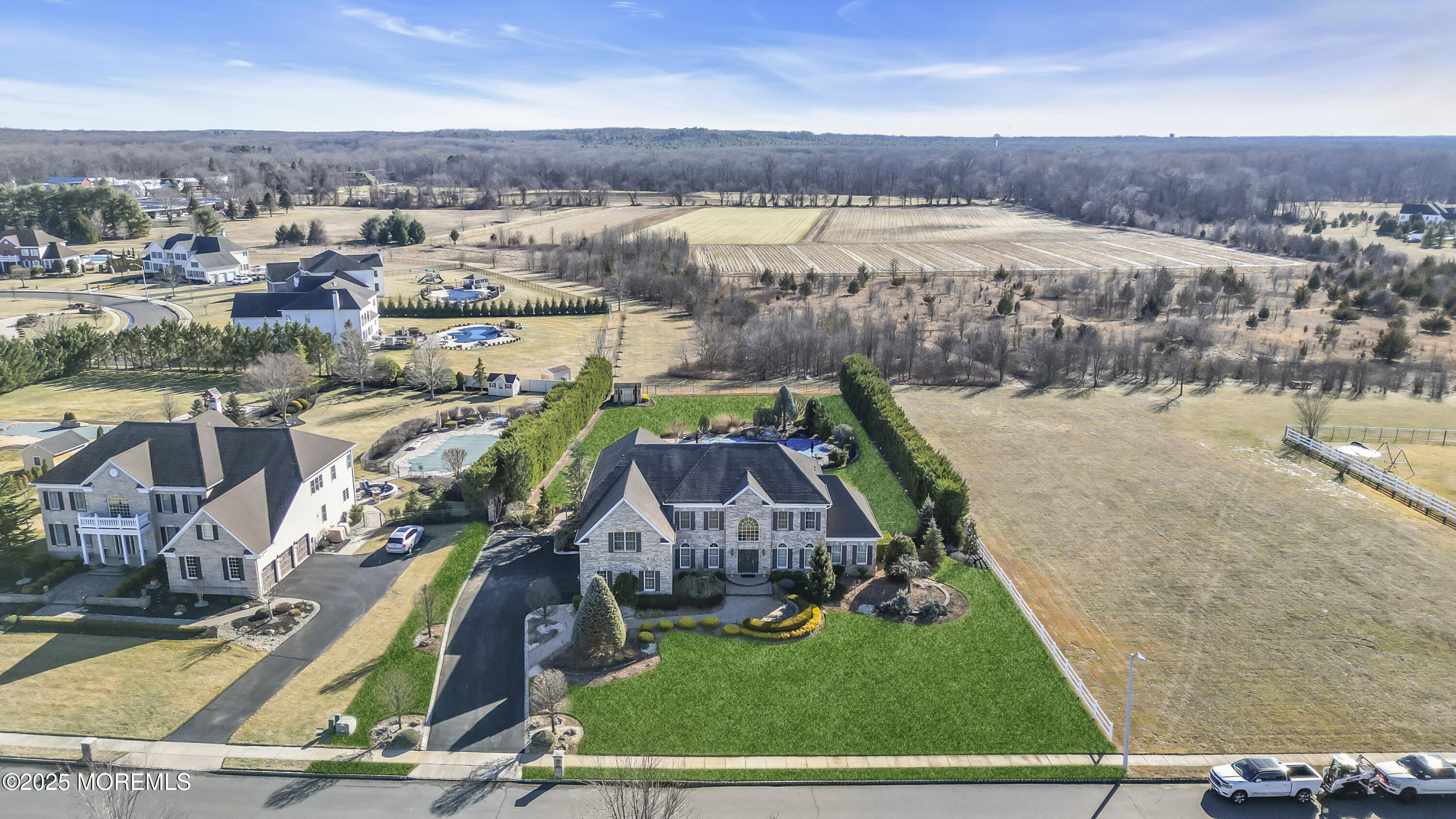 12 Courtney Court Freehold, NJ 07728 - Photo 50 of 99 an aerial view of residential houses with outdoor space and river