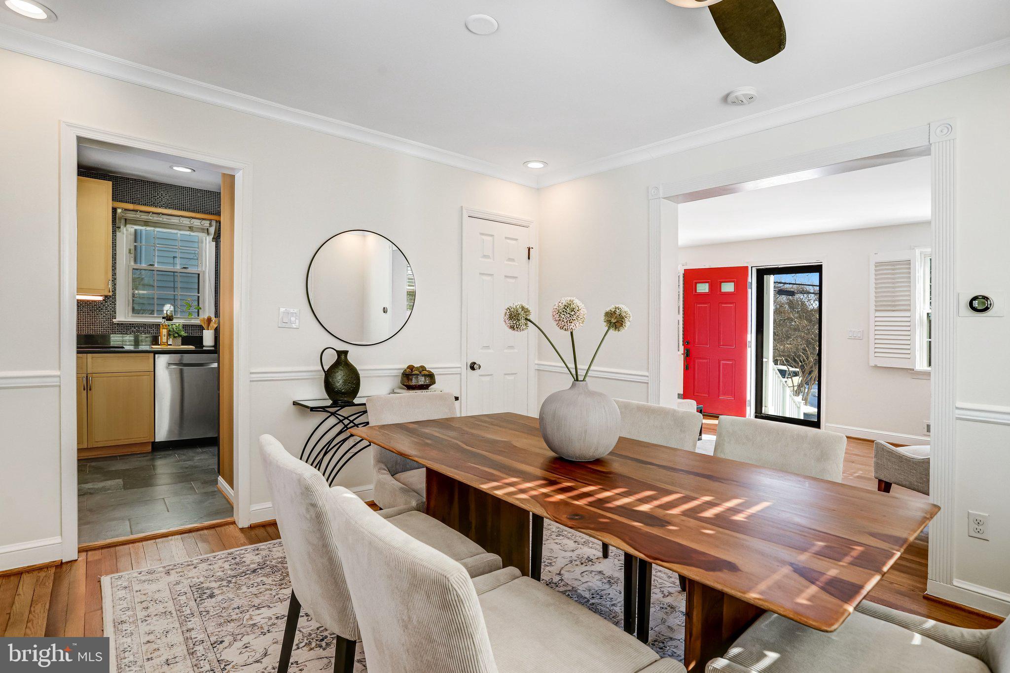 2708 Sycamore Street Alexandria, VA 22305 - Photo 20 of 71 a living room with furniture a window and kitchen view