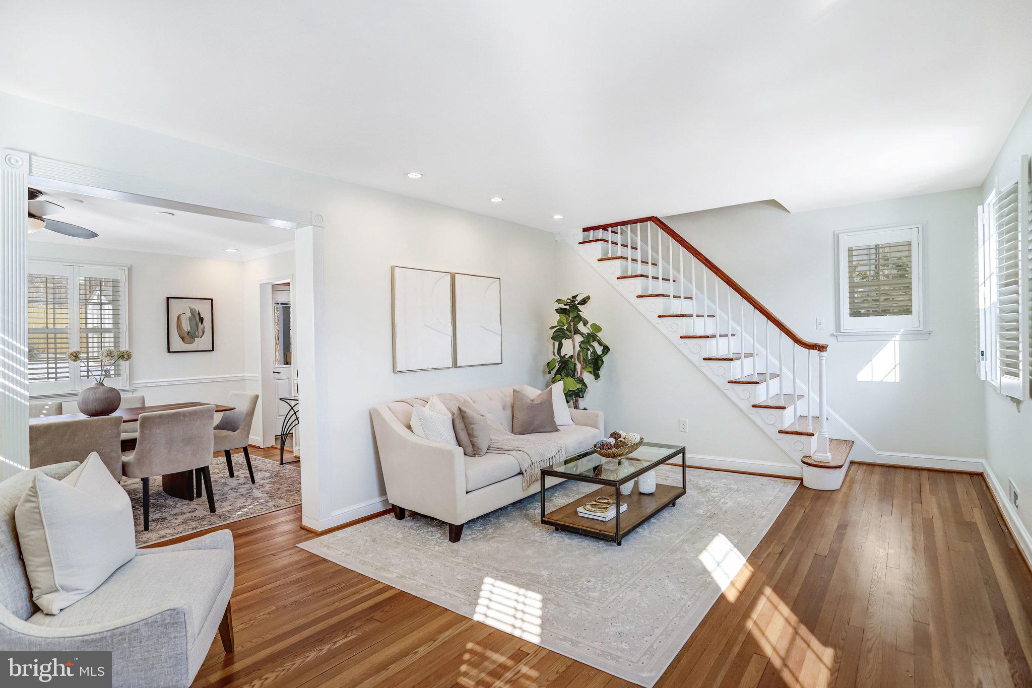 2708 Sycamore Street Alexandria, VA 22305 - Photo 8 of 71 a living room with furniture and wooden floor
