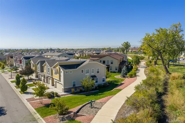 a view of a city with tall buildings
