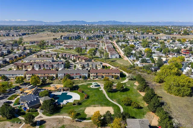 aerial view of residential house with outdoor space