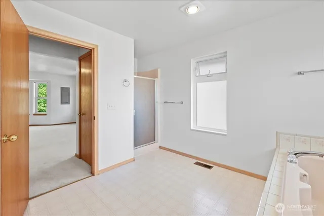 a view of front door and an outdoor view