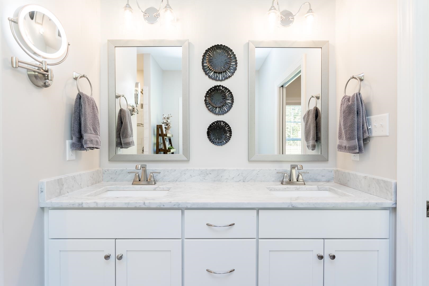 3768 Boundary Run Road Gum Spring, VA 23065 - Photo 27 of 46 a bathroom with a double vanity sink and a mirror