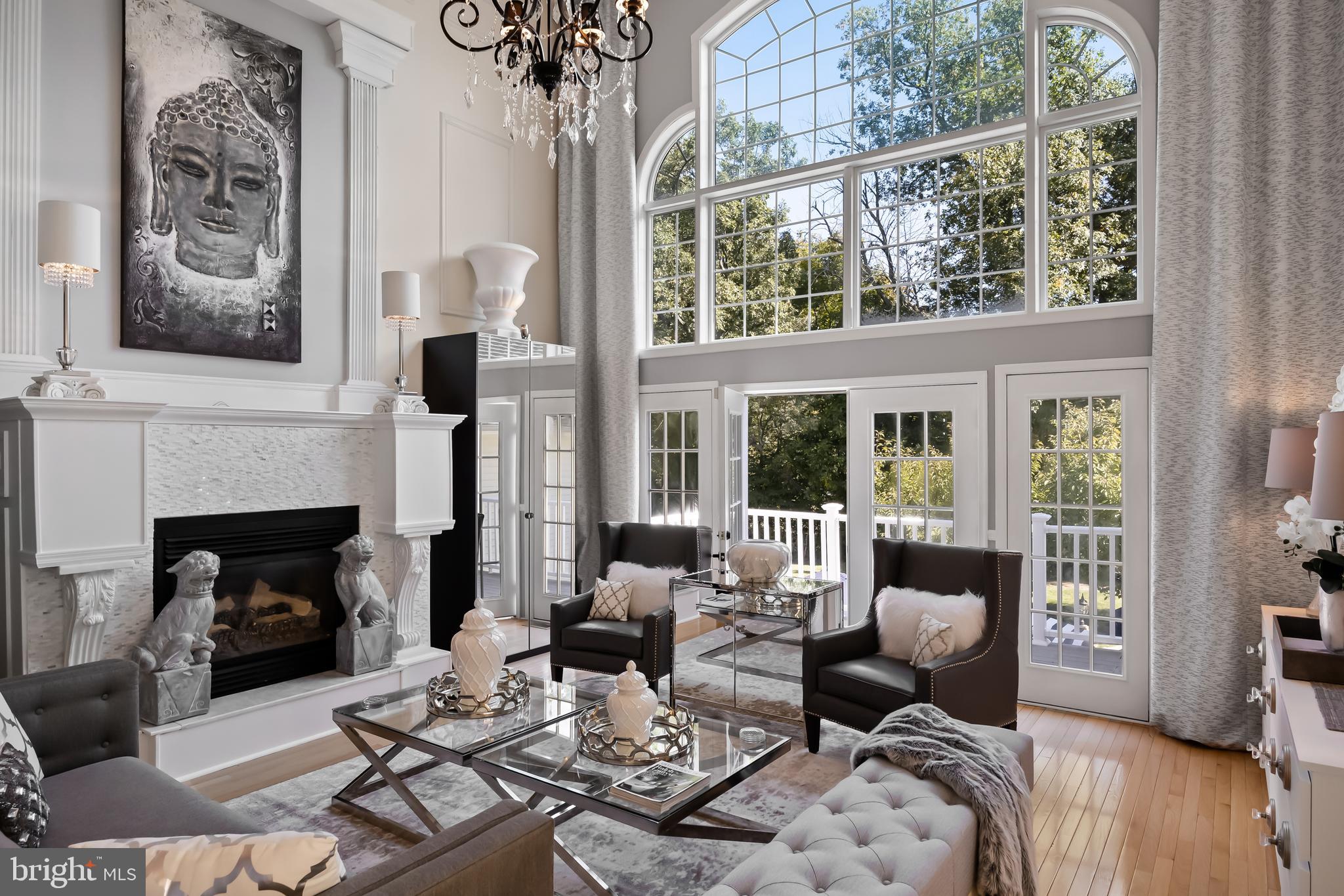33 South Elmwood Road Marlton, NJ 08053 - Photo 23 of 98 a living room with furniture large window and fireplace