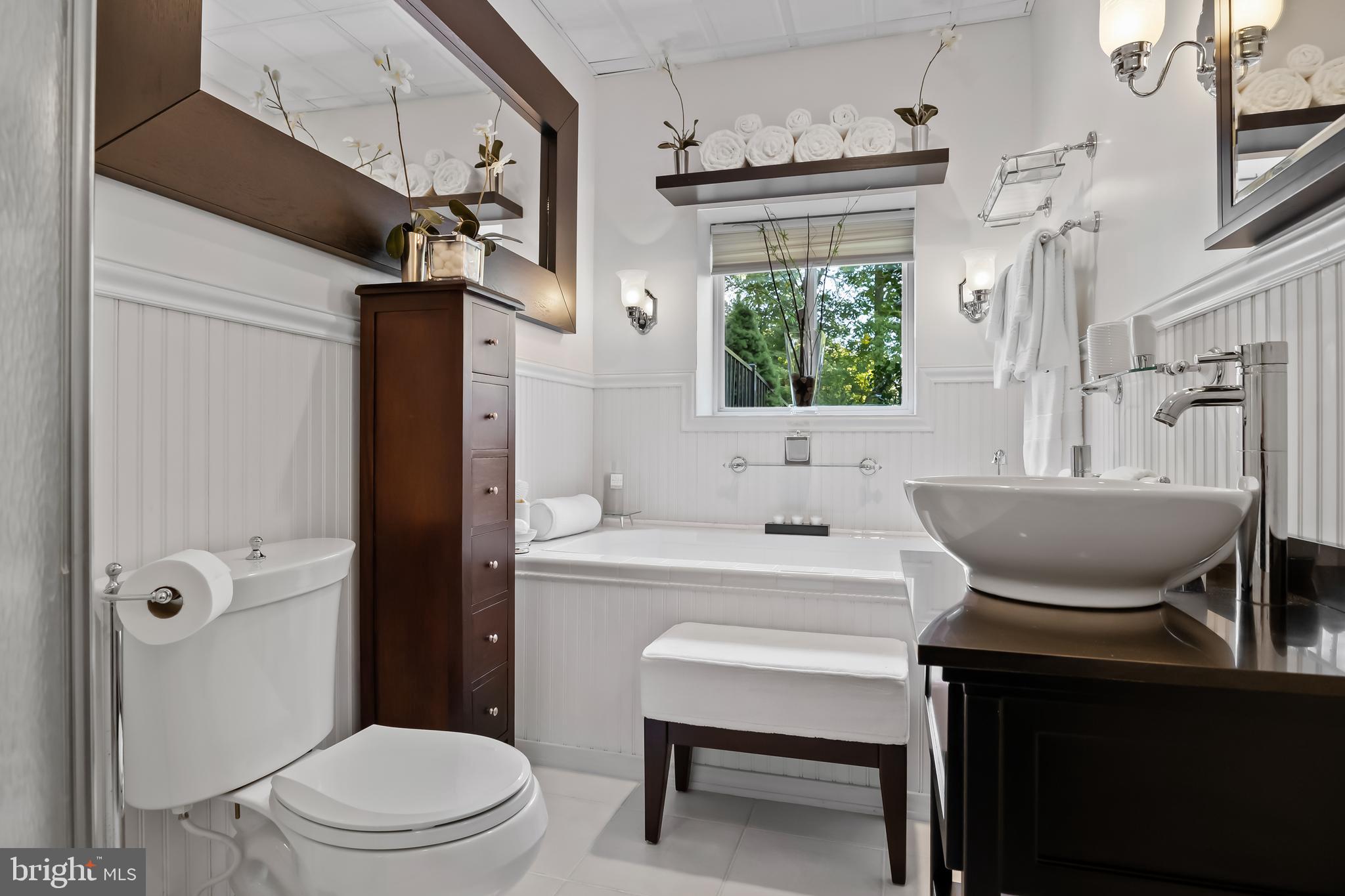 33 South Elmwood Road Marlton, NJ 08053 - Photo 62 of 98 a bathroom with a sink toilet a mirror and shower