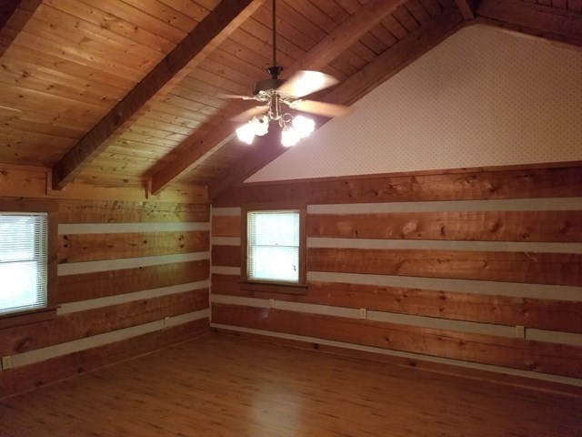 265 Bolingview Road Juliette, GA 31046 - Photo 9 of 21 a view of room with staircase and a ceiling fan