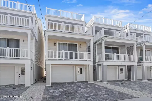 a view of a city from a balcony