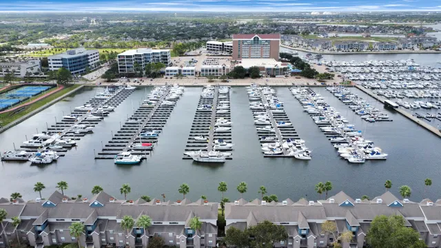 an aerial view of multiple houses