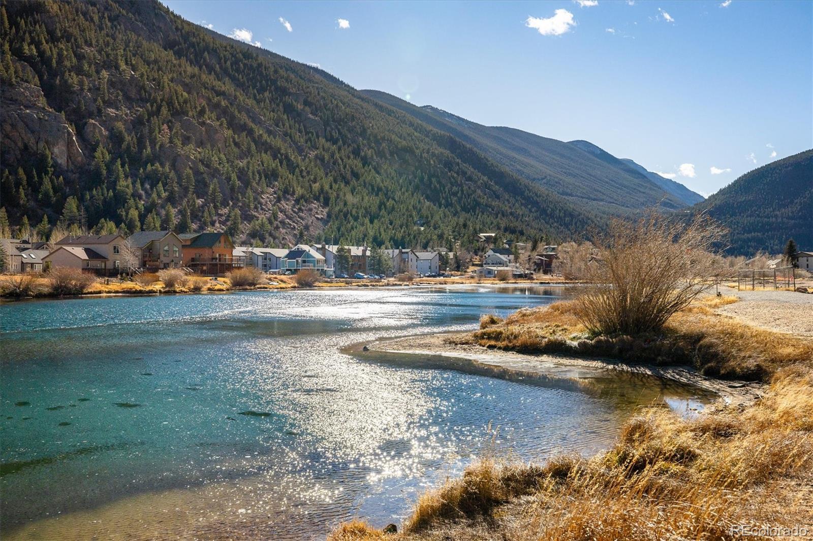 2121 Hummingbird Way, Unit 201 Georgetown, CO 80444 - Photo 27 of 29 a view of a water fountain with an outdoor space
