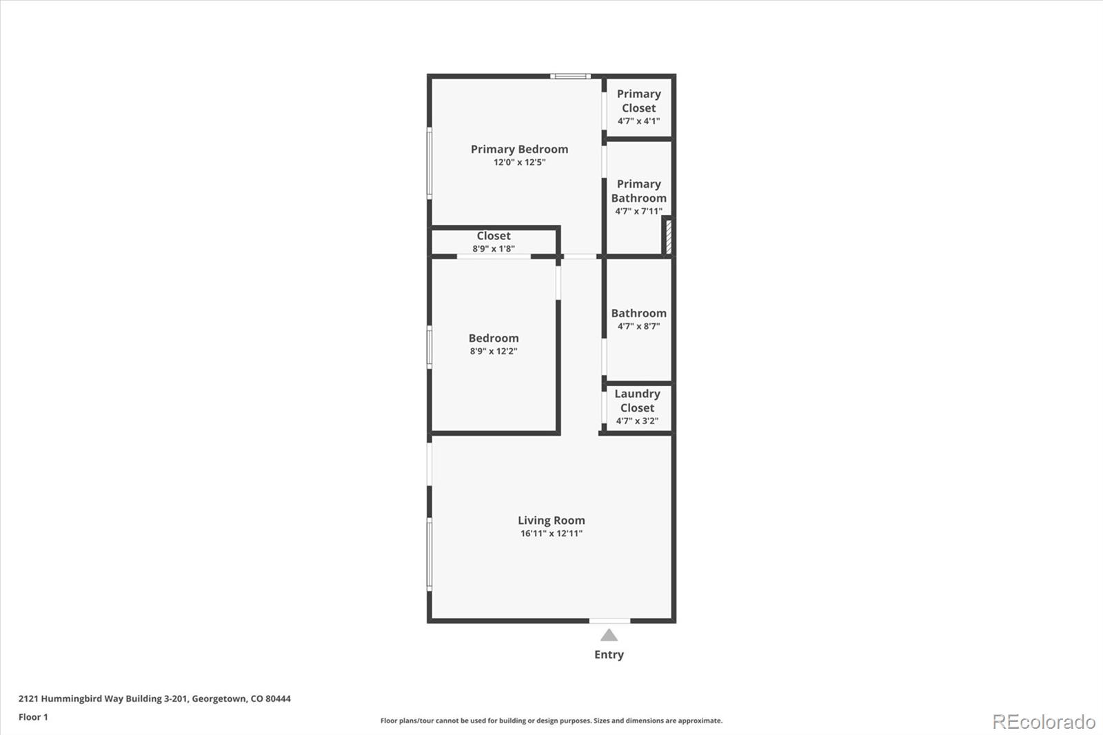2121 Hummingbird Way, Unit 201 Georgetown, CO 80444 - Photo 29 of 29 a picture of a floor plan
