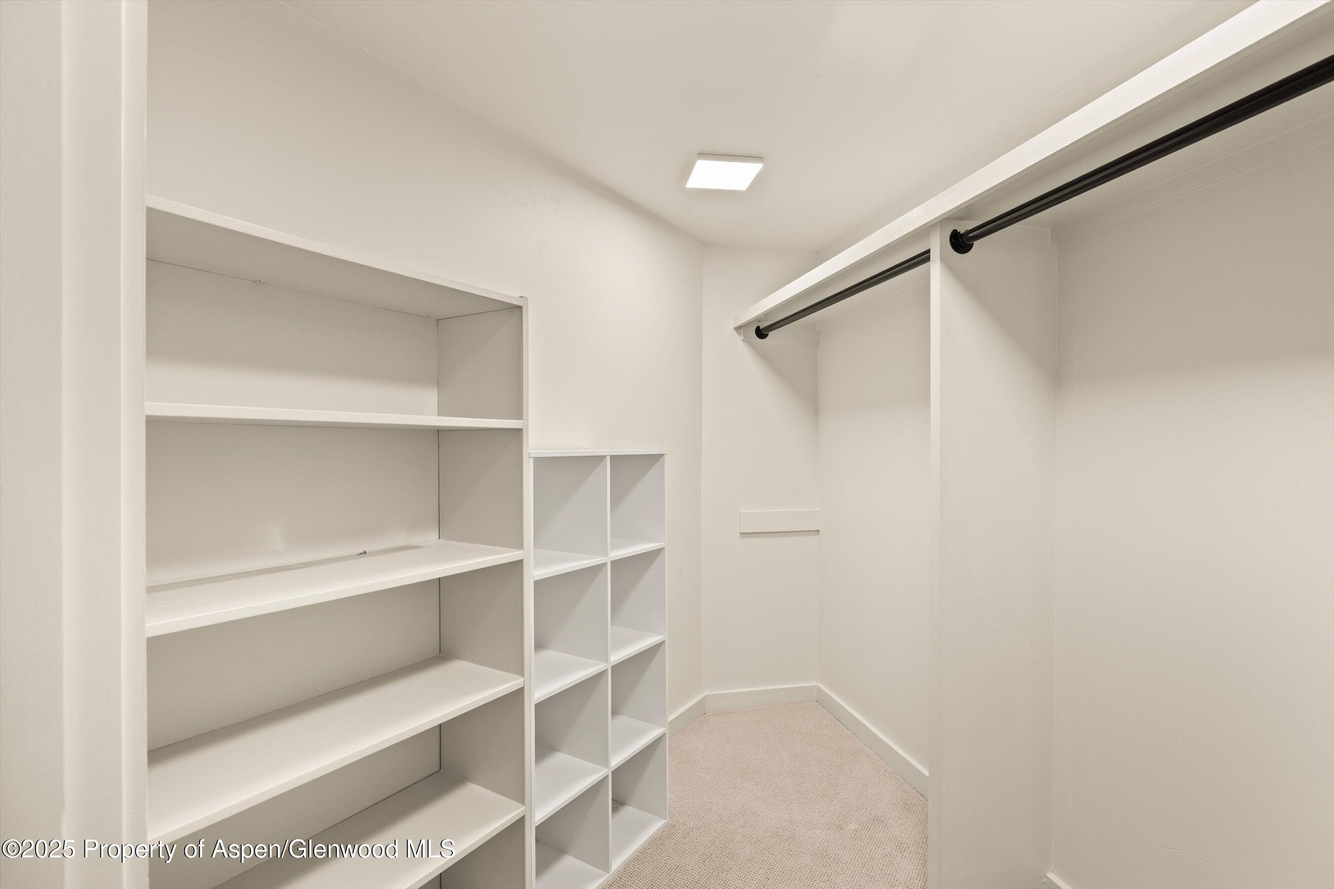 1443 Crystal Lake Road, Unit 3E Aspen, CO 81611 - Photo 25 of 34 a view of walk in closet with empty racks