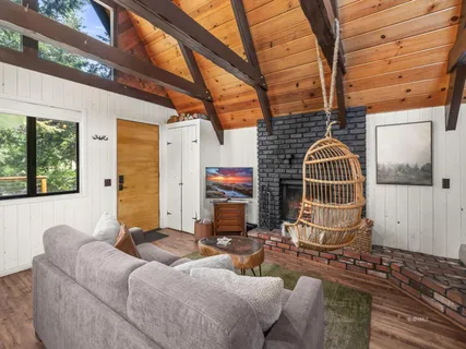 a outdoor living space with patio furniture and a couch