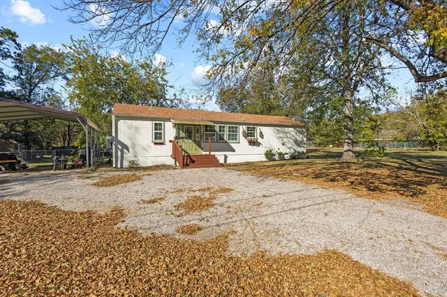 a view of a house with a patio
