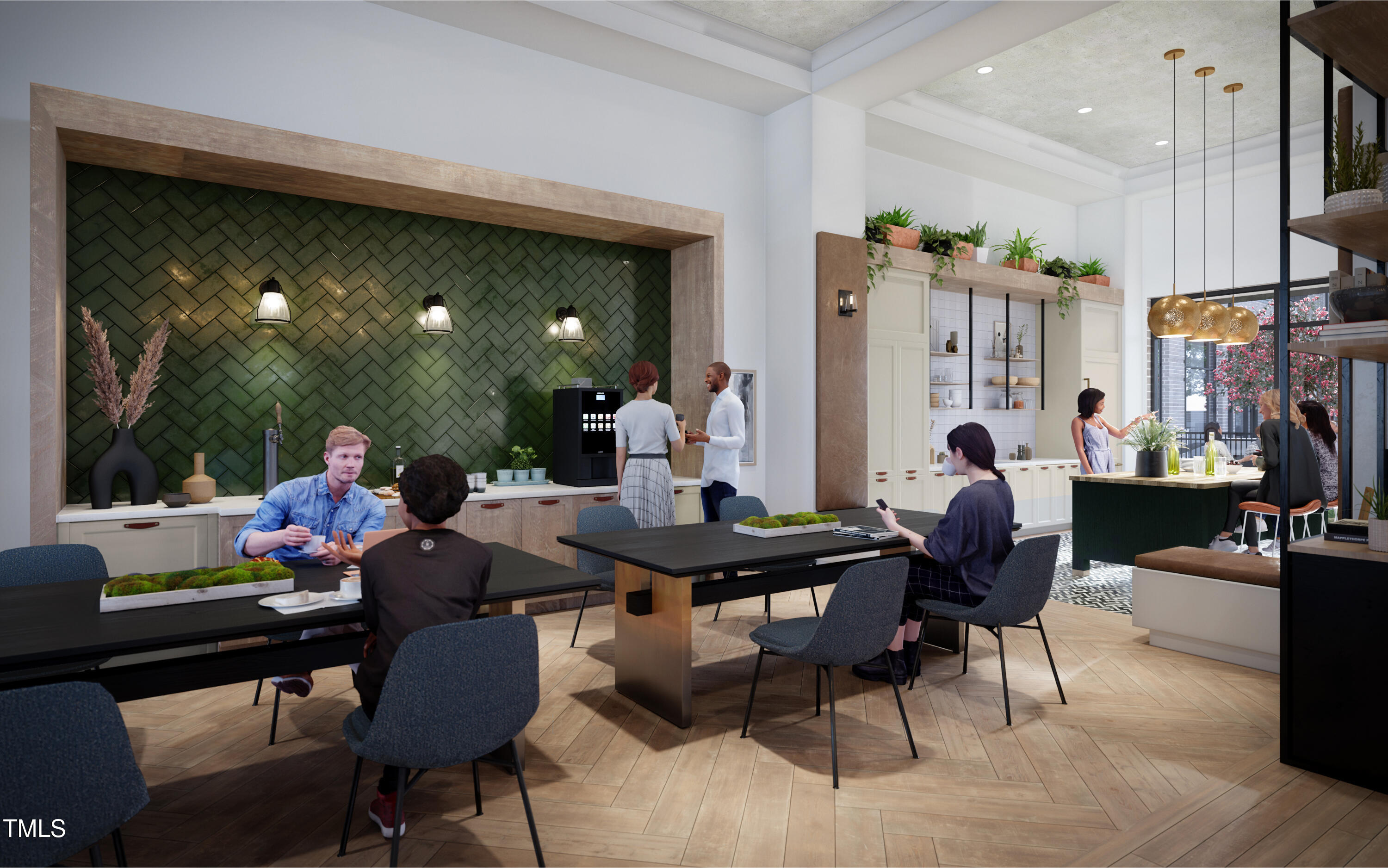 255 East Chatham Street, Unit A1 Cary, NC 27511 - Photo 4 of 31 a dining room with furniture and wooden floor