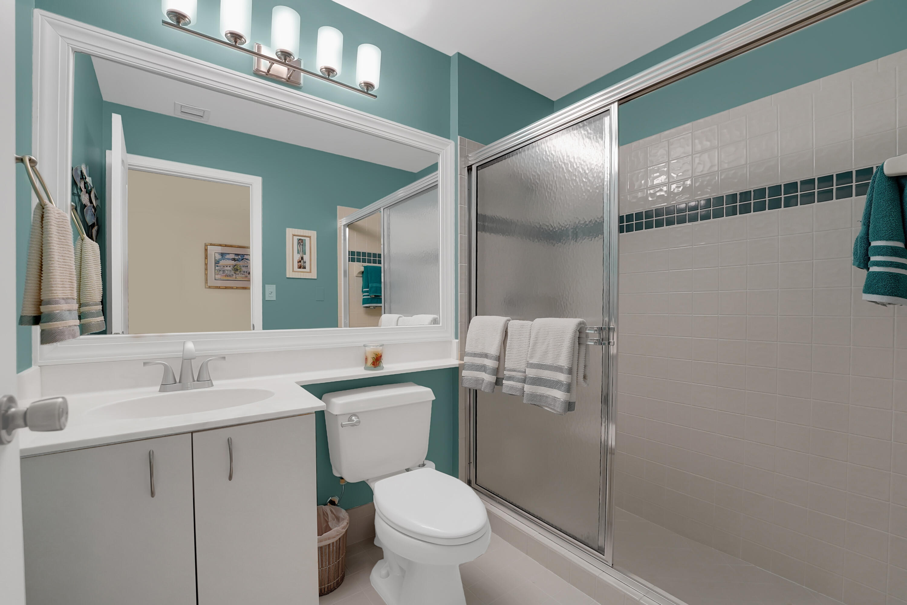 22331 Kettle Creek Way Boca Raton, FL 33428 - Photo 50 of 86 a bathroom with a sink a toilet and shower
