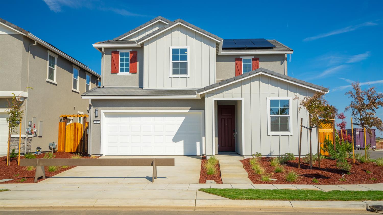 787 Lorca Street Mountain House, CA 95391 - Photo 2 of 36 a front view of a house with a yard
