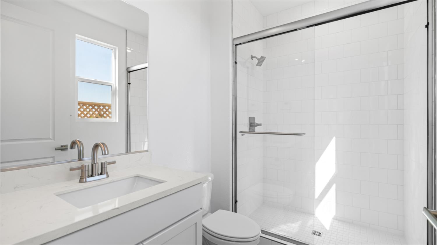 787 Lorca Street Mountain House, CA 95391 - Photo 7 of 36 a bathroom with a sink toilet and shower