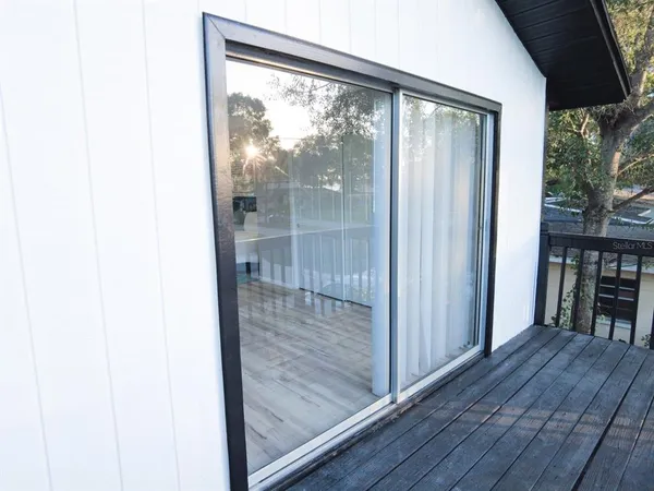 a view of front door