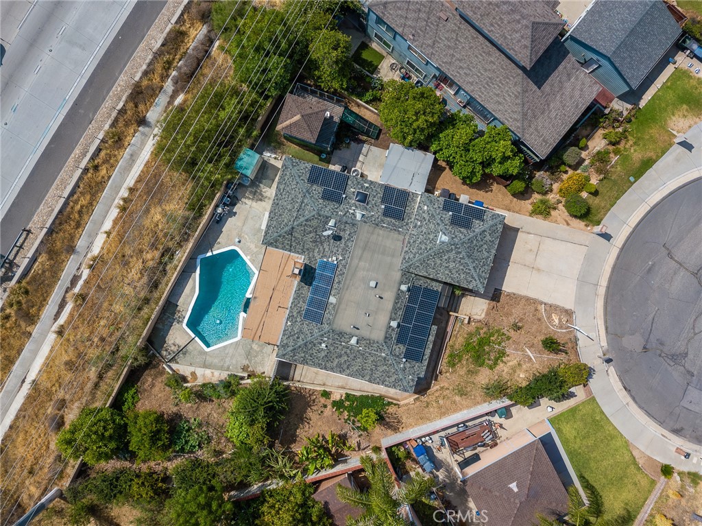 3208 Gibraltar Dr. Riverside, CA 92506 - Photo 36 of 37 an aerial view of a house with a swimming pool