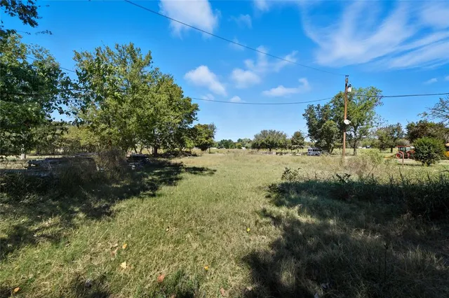 a view of outdoor space with deck and tree