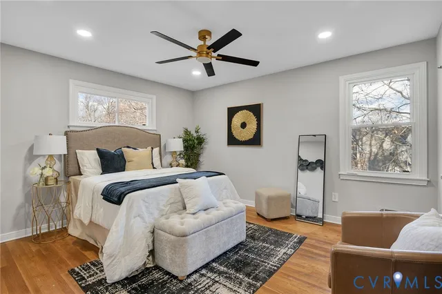 a living room with a couch and a window