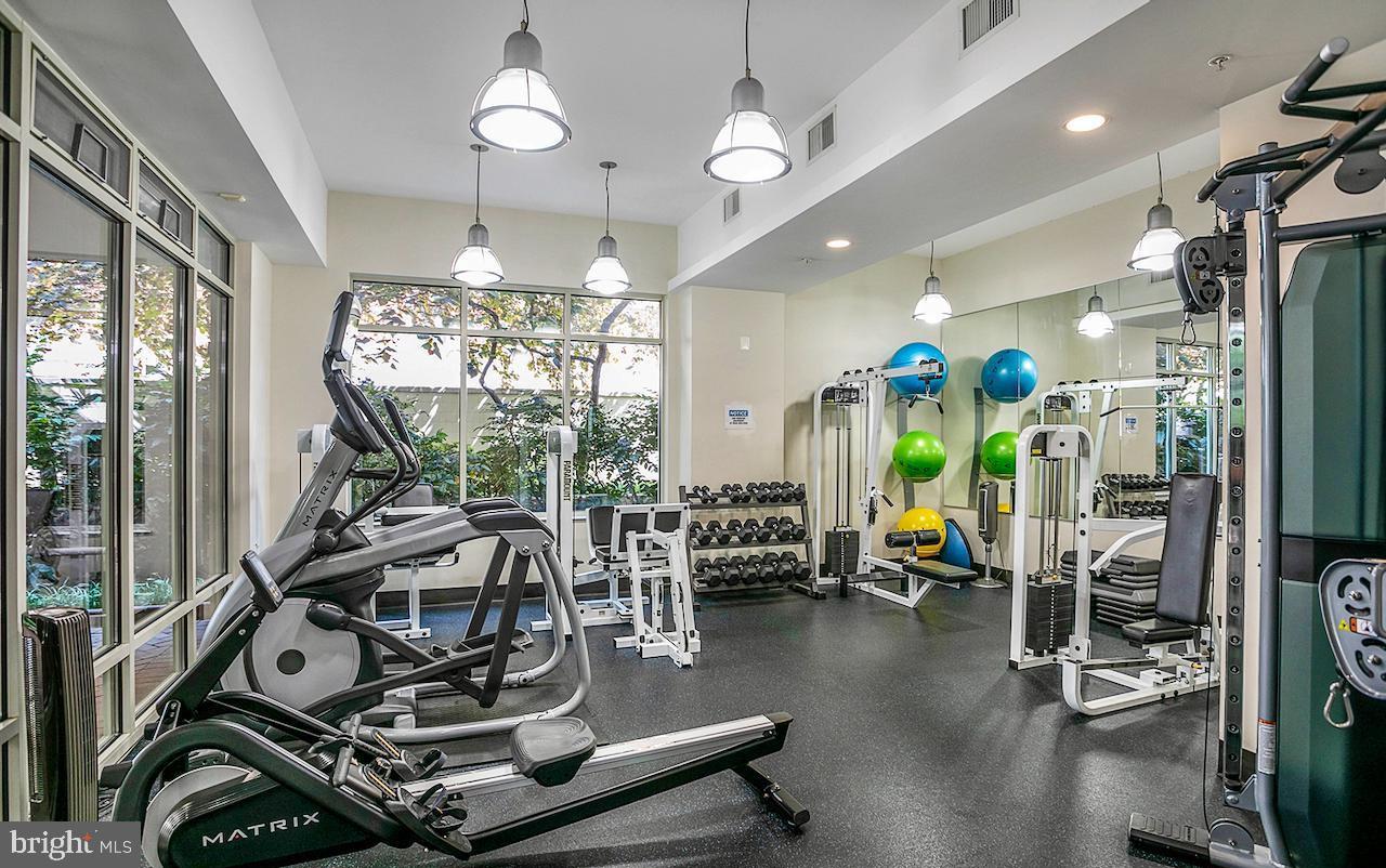 820 North Pollard Street, Unit 504 Arlington, VA 22203 - Photo 22 of 27 a view of a room with gym equipment